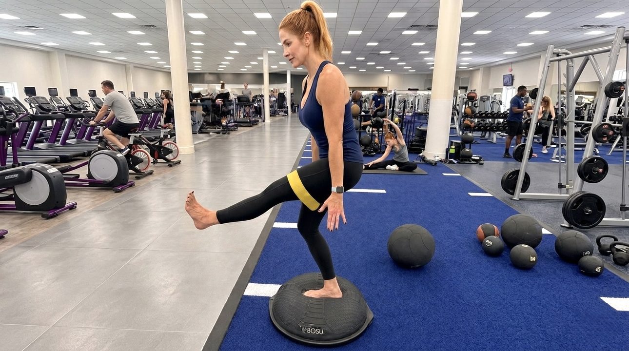MDC Wellness — Chest press on BOSU