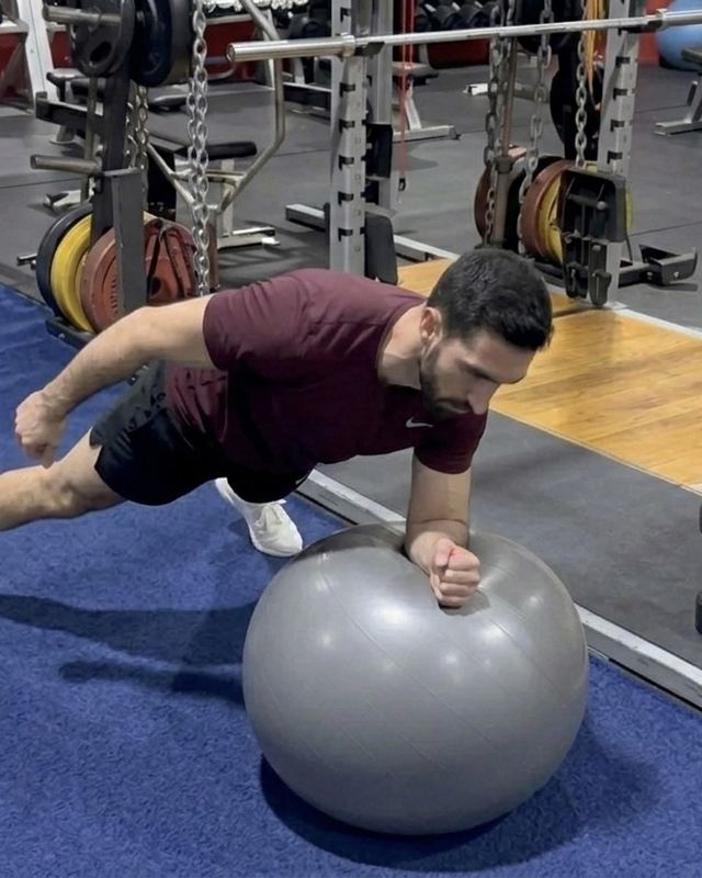 MDC Wellness — Ball plank reach
